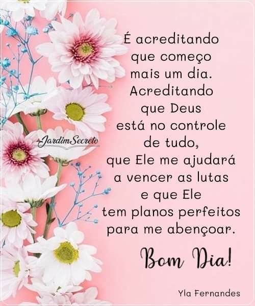 É acreditando que começo mais um dia - imagem