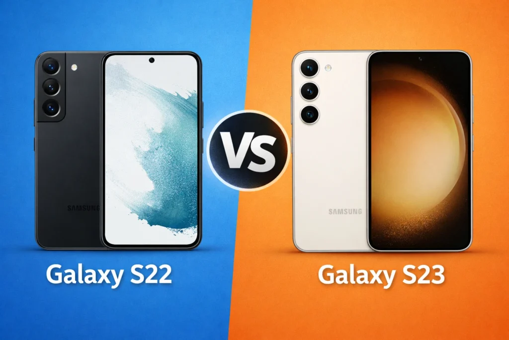 Comparação S22 vs S23