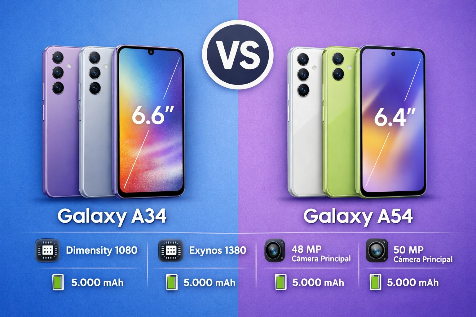 Galaxy A34 vs A54