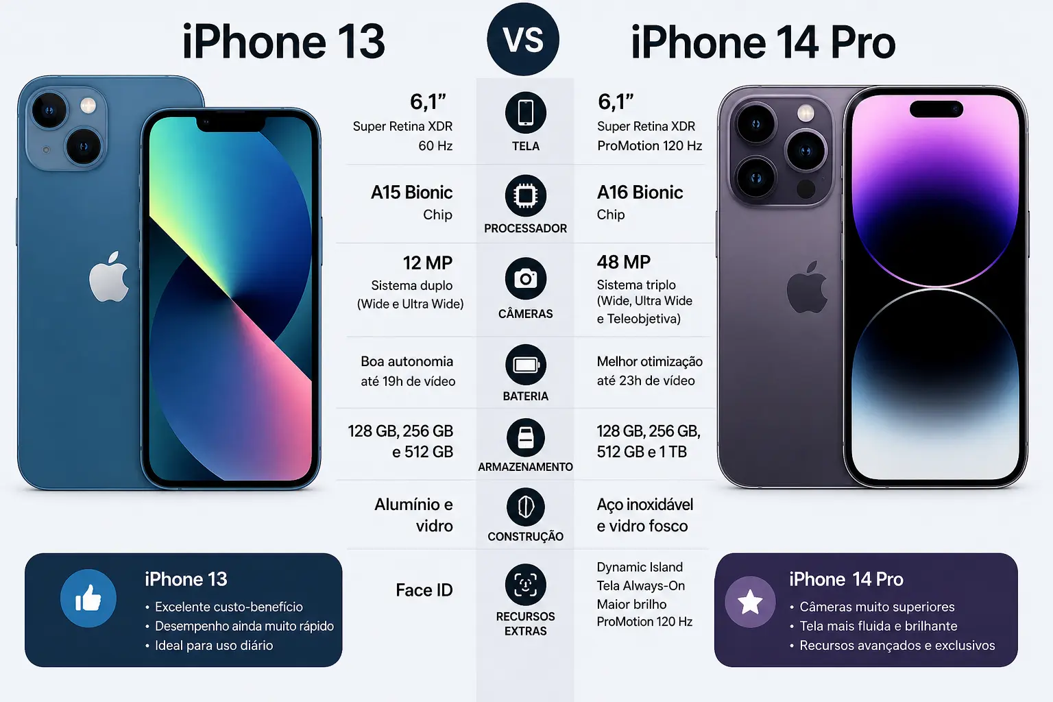 iPhone 13 e 14 Pro